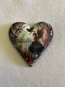 Decoupaged  Hanging Heart