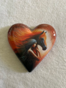 Decoupaged  Hanging Heart