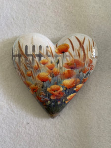 Decoupaged  Hanging Heart