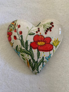 Decoupaged  Hanging Heart