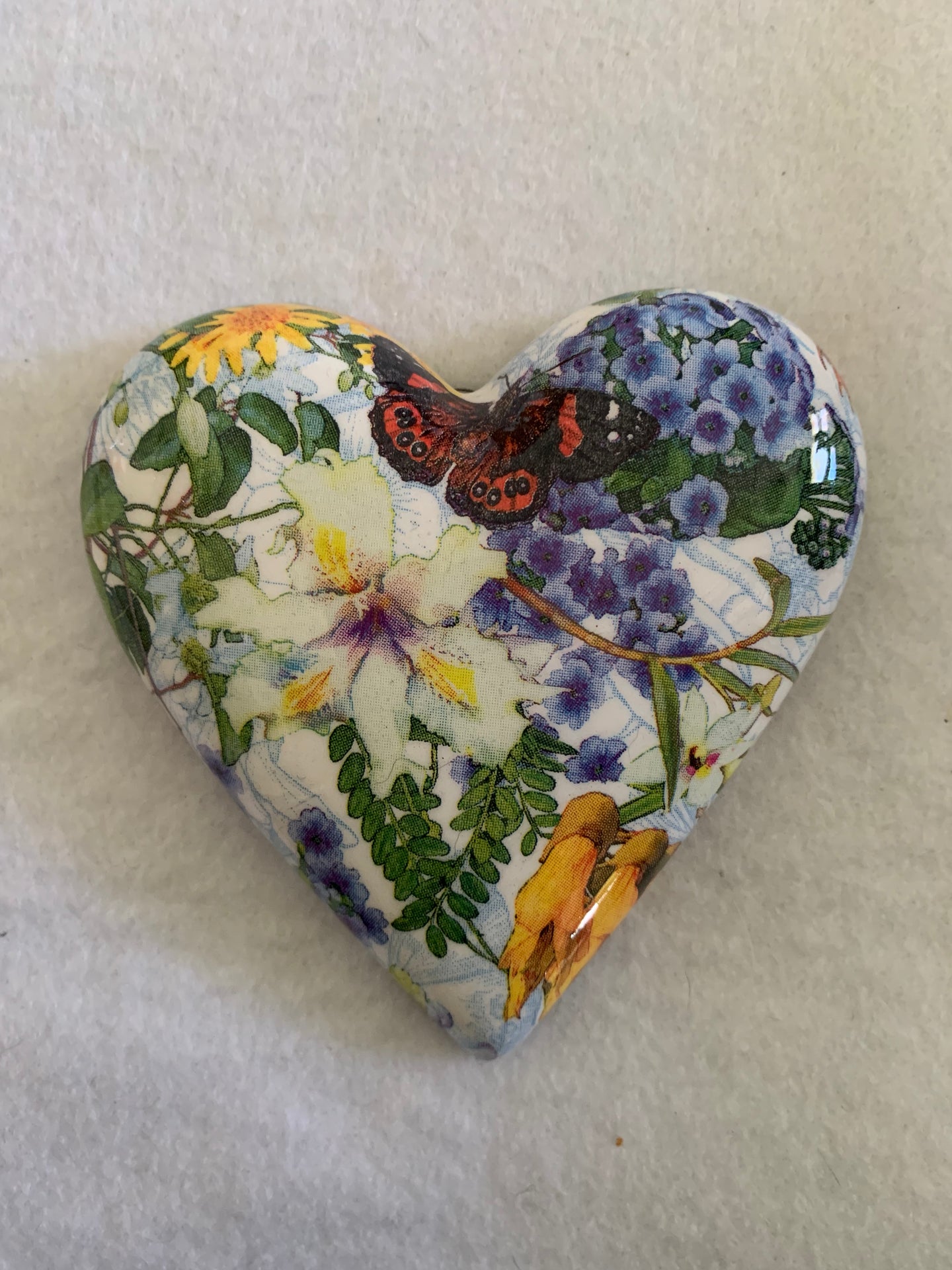 Decoupaged  Hanging Heart