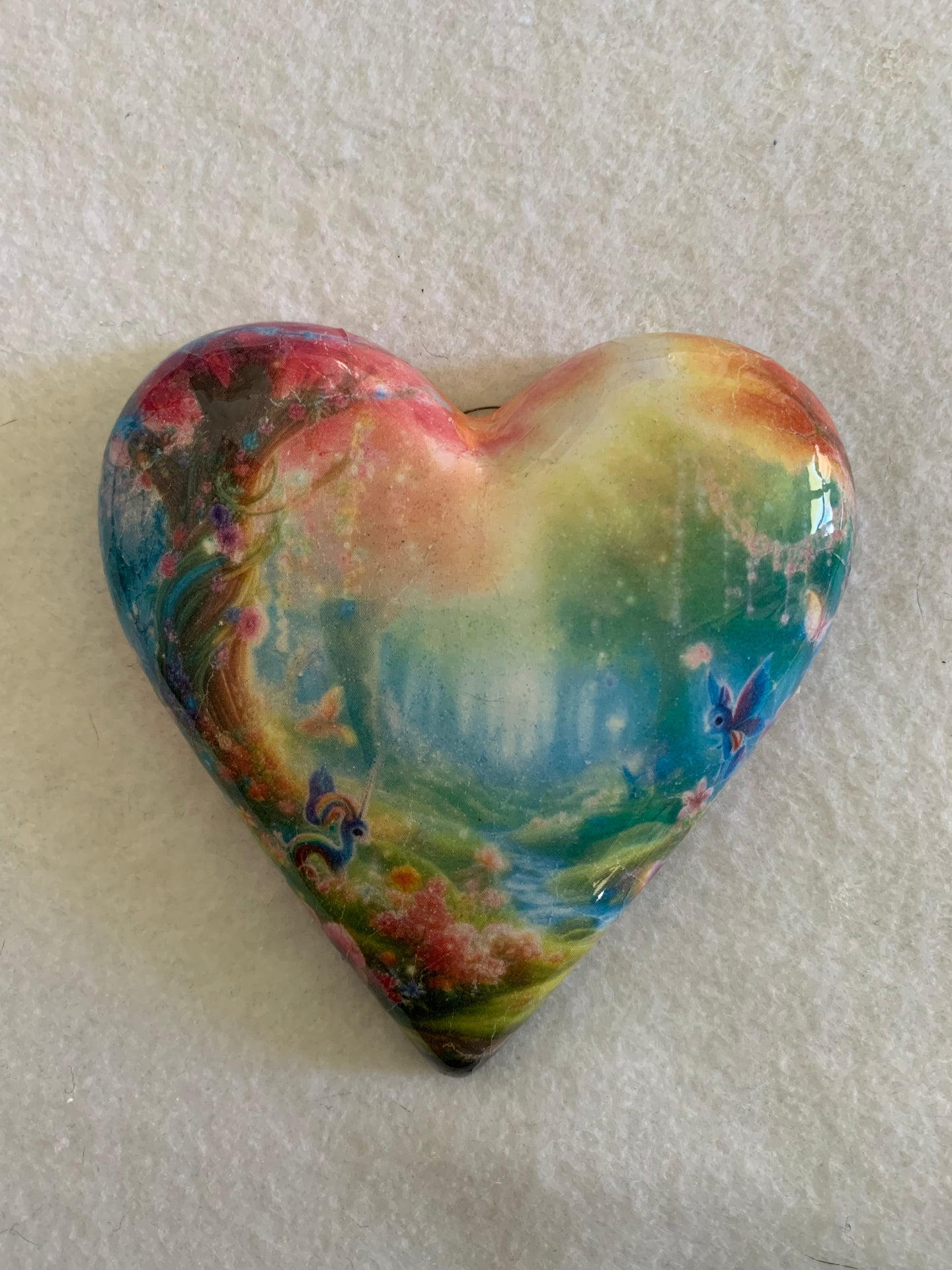 Decoupaged  Hanging Heart