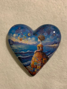 Decoupaged  Hanging Heart