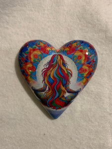 Decoupaged  Hanging Heart