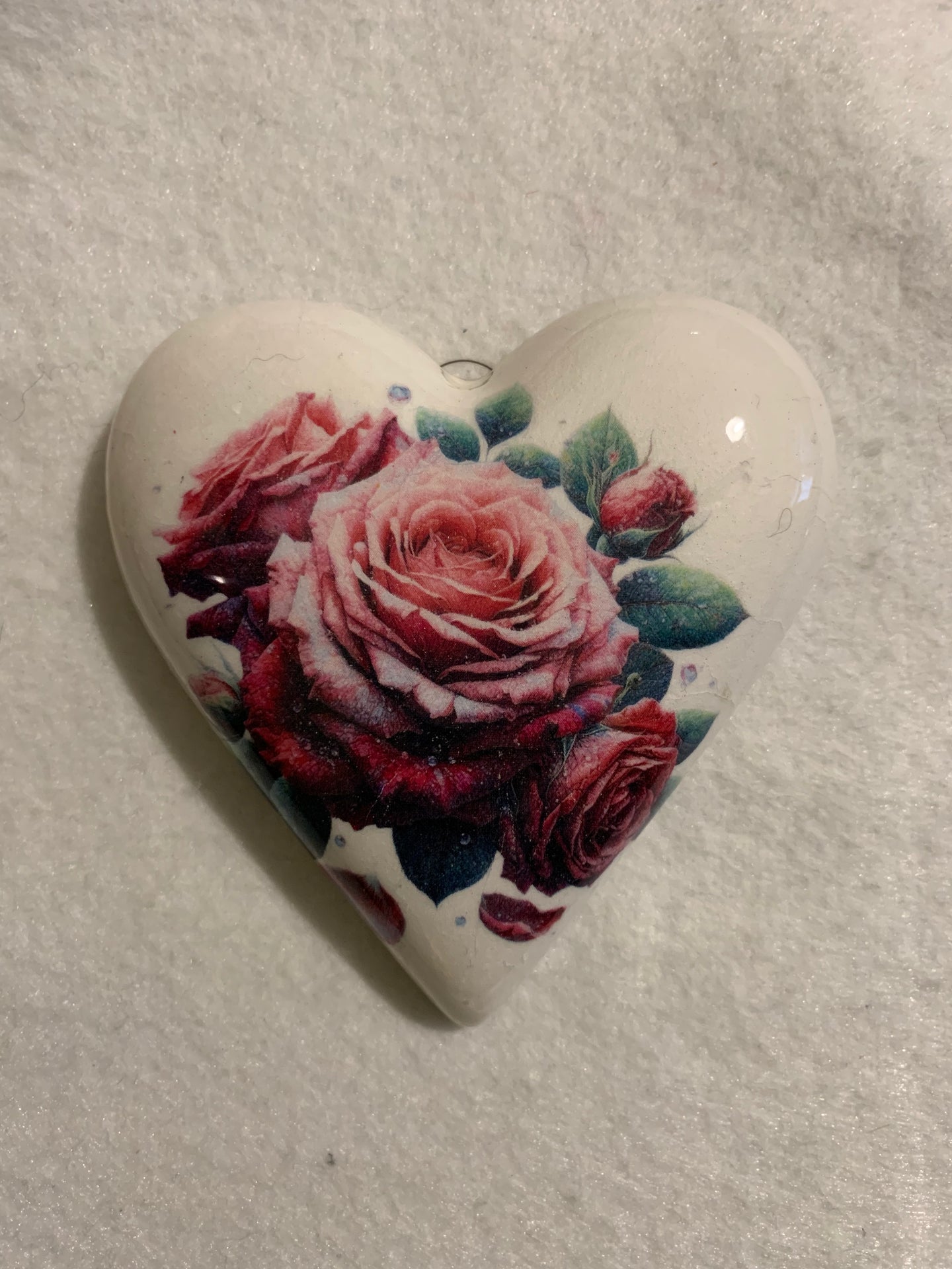 Decoupaged  Hanging Heart