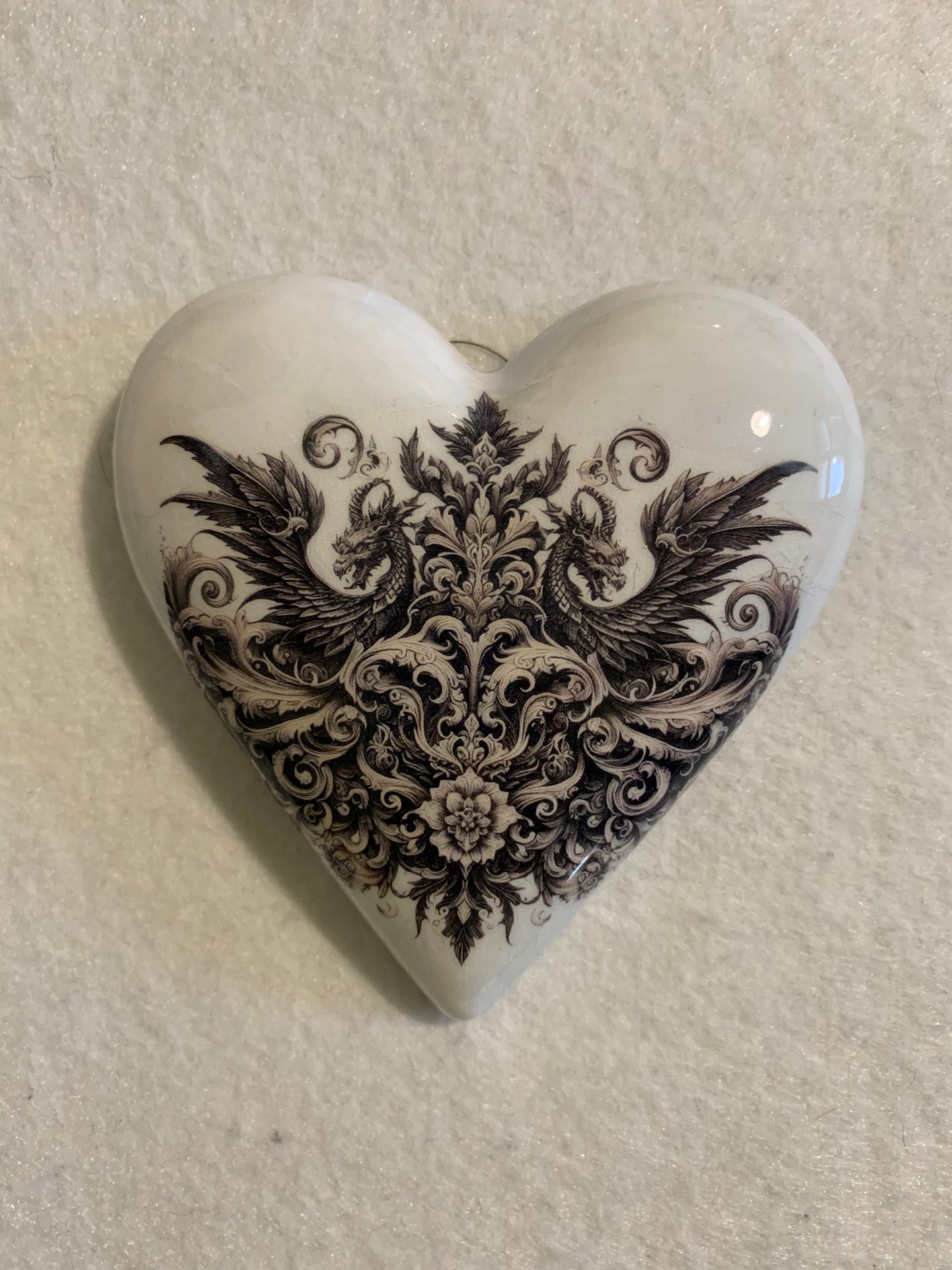 Decoupaged  Hanging Heart