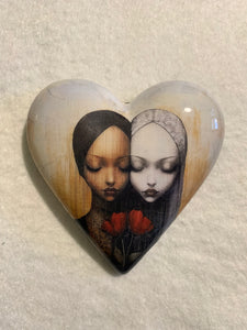 Decoupaged  Hanging Heart
