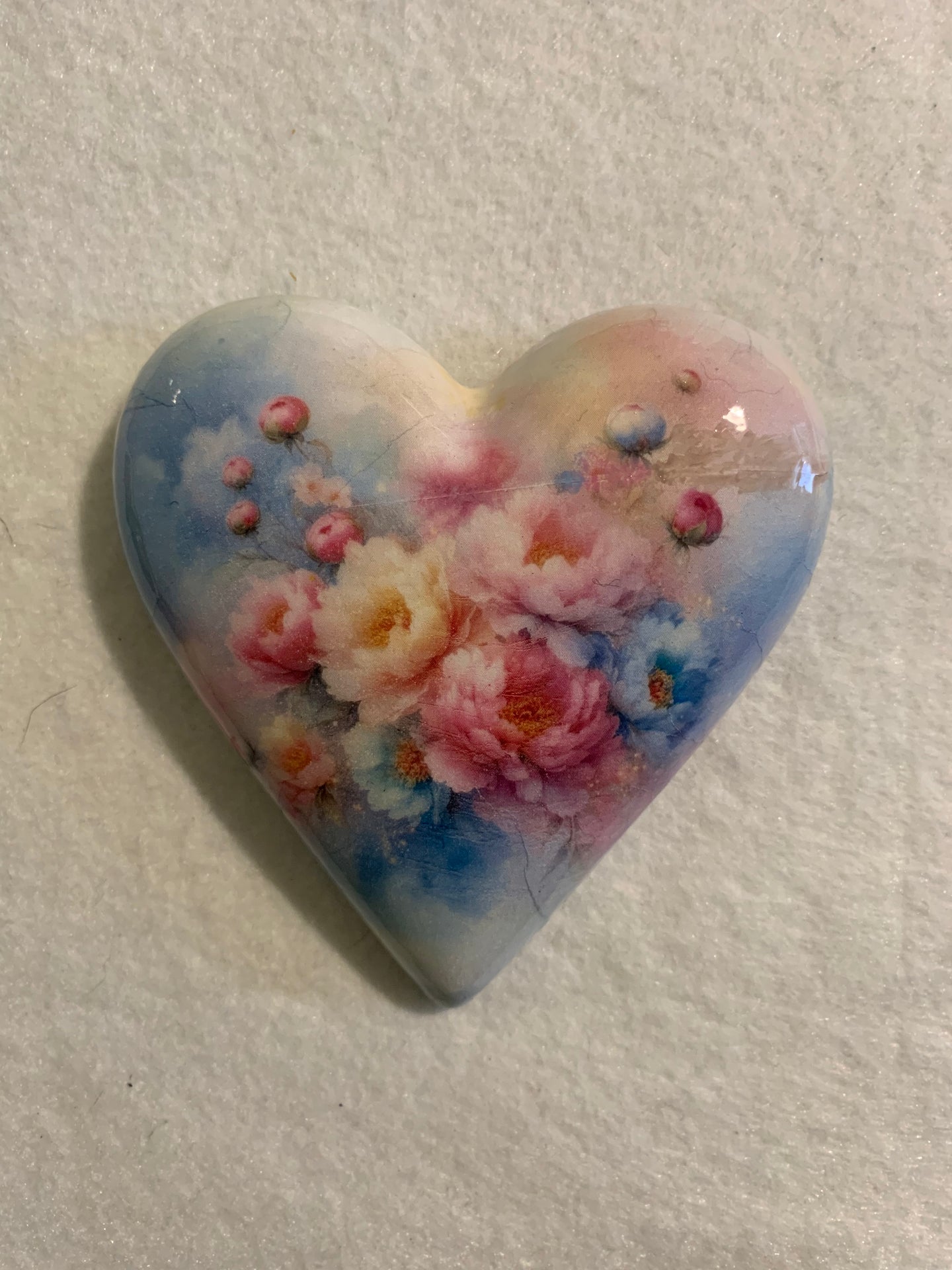 Decoupaged  Hanging Heart