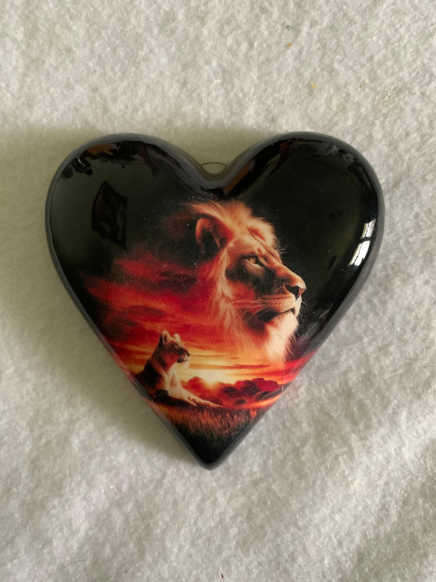 Decoupaged  Hanging Heart