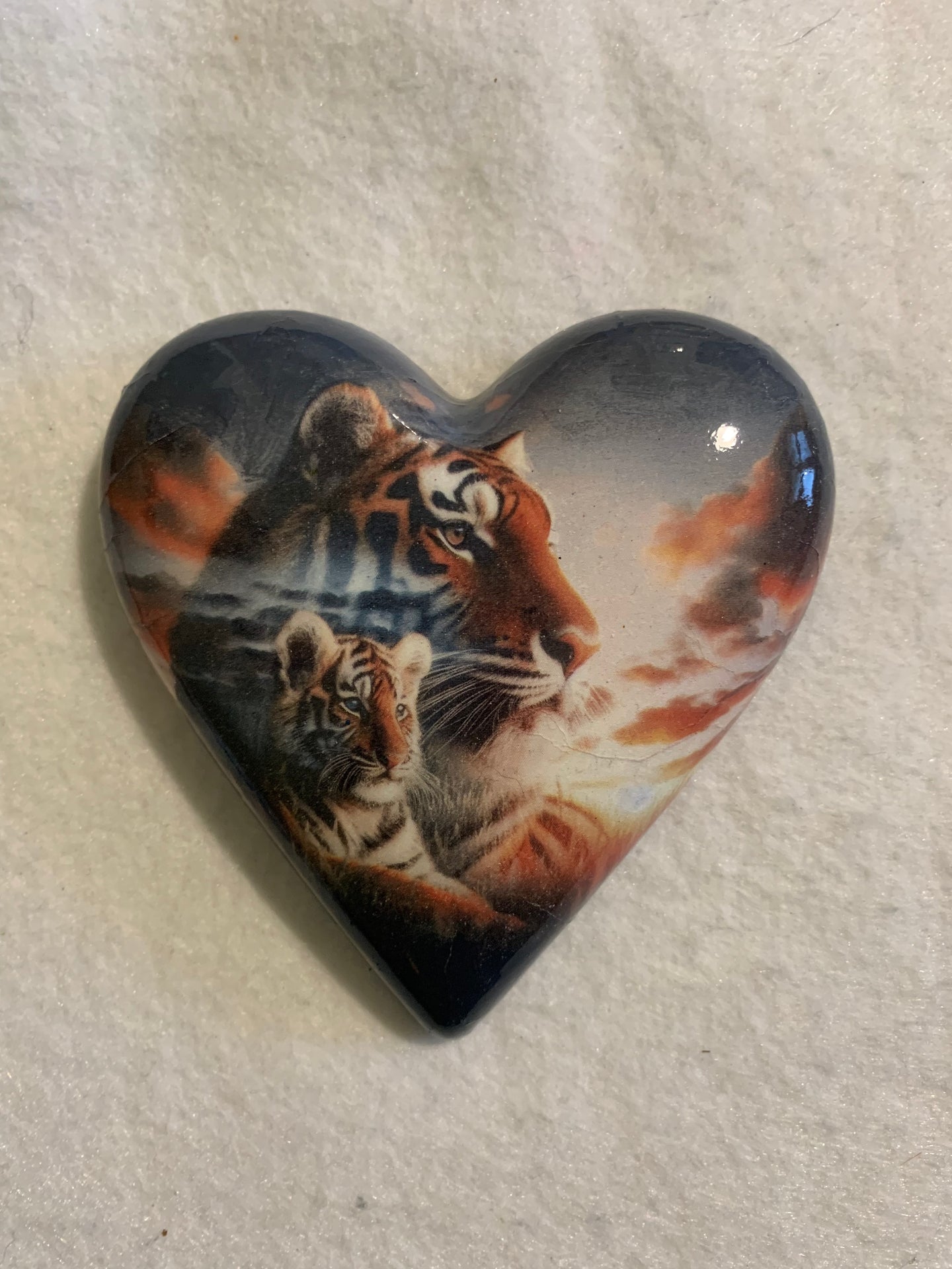Decoupaged  Hanging Heart