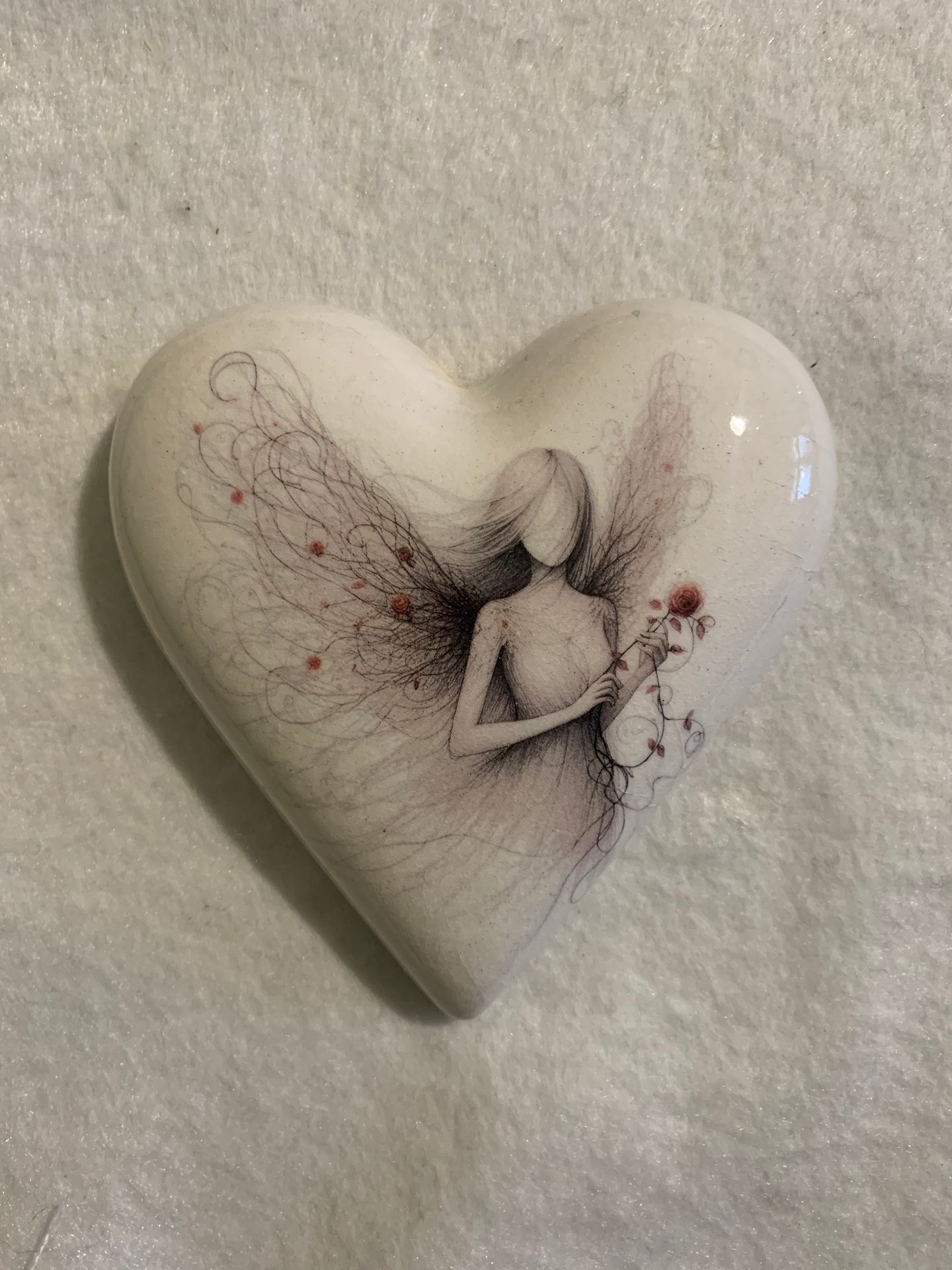 Decoupaged  Hanging Heart