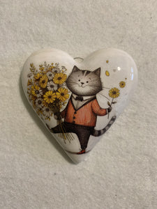 Decoupaged  Hanging Heart