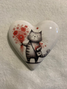 Decoupaged  Hanging Heart