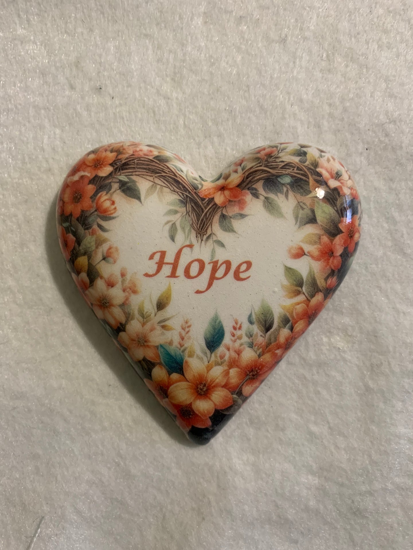 Decoupaged  Hanging Heart