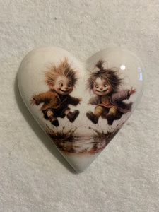 Decoupaged  Hanging Heart
