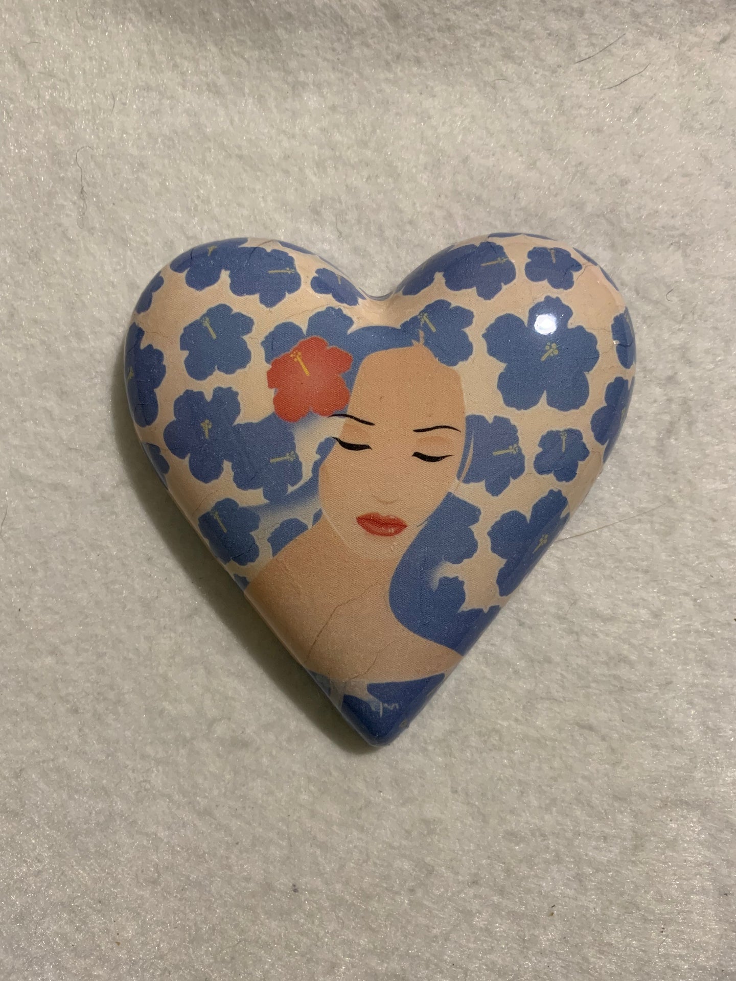 Decoupaged  Hanging Heart