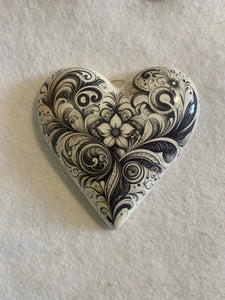 Decoupaged  Hanging Heart