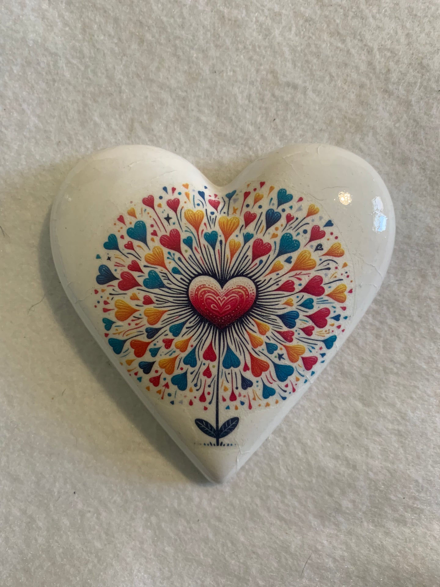 Decoupaged  Hanging Heart
