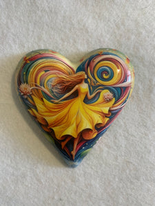 Decoupaged  Hanging Heart
