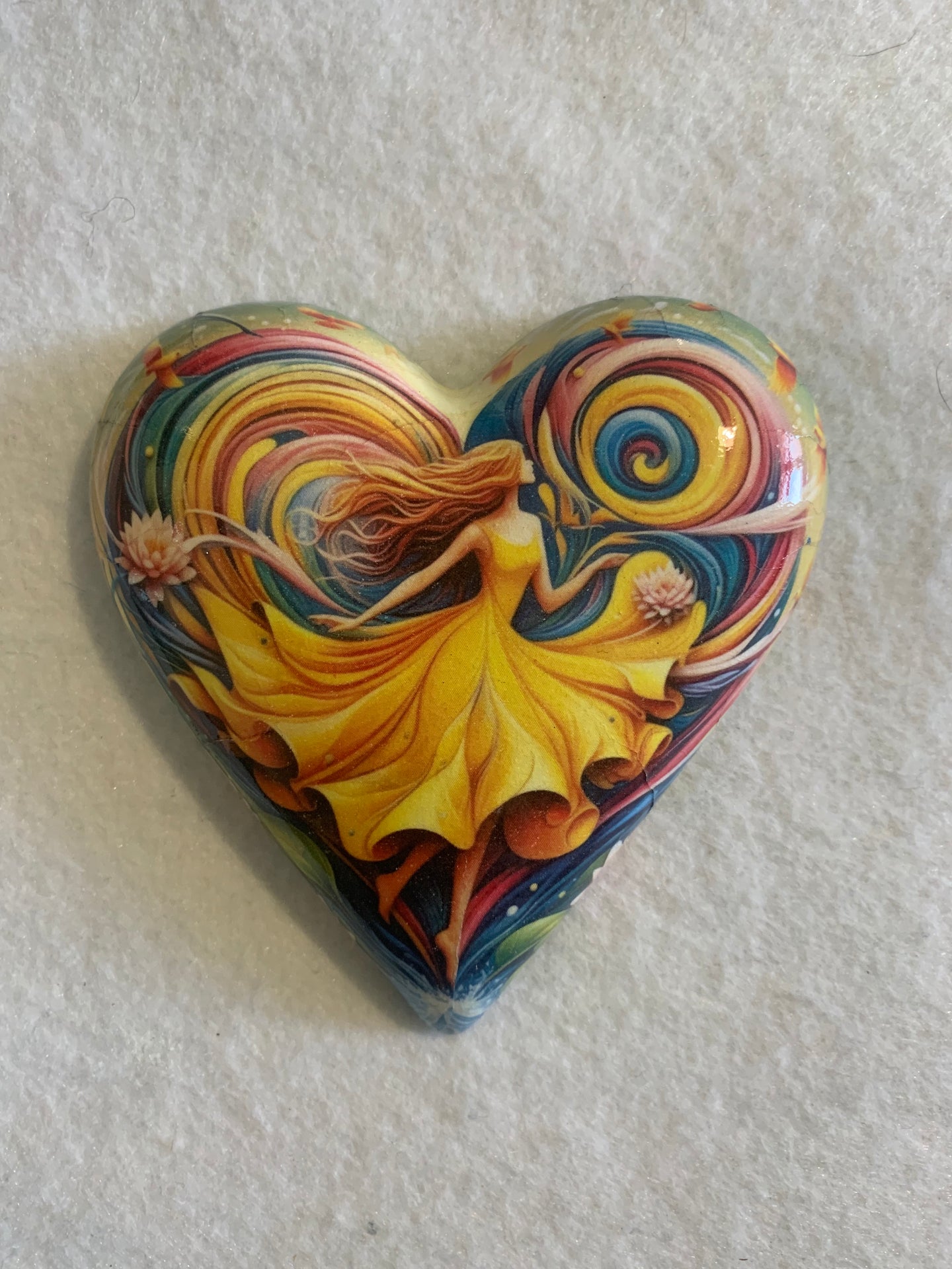 Decoupaged  Hanging Heart
