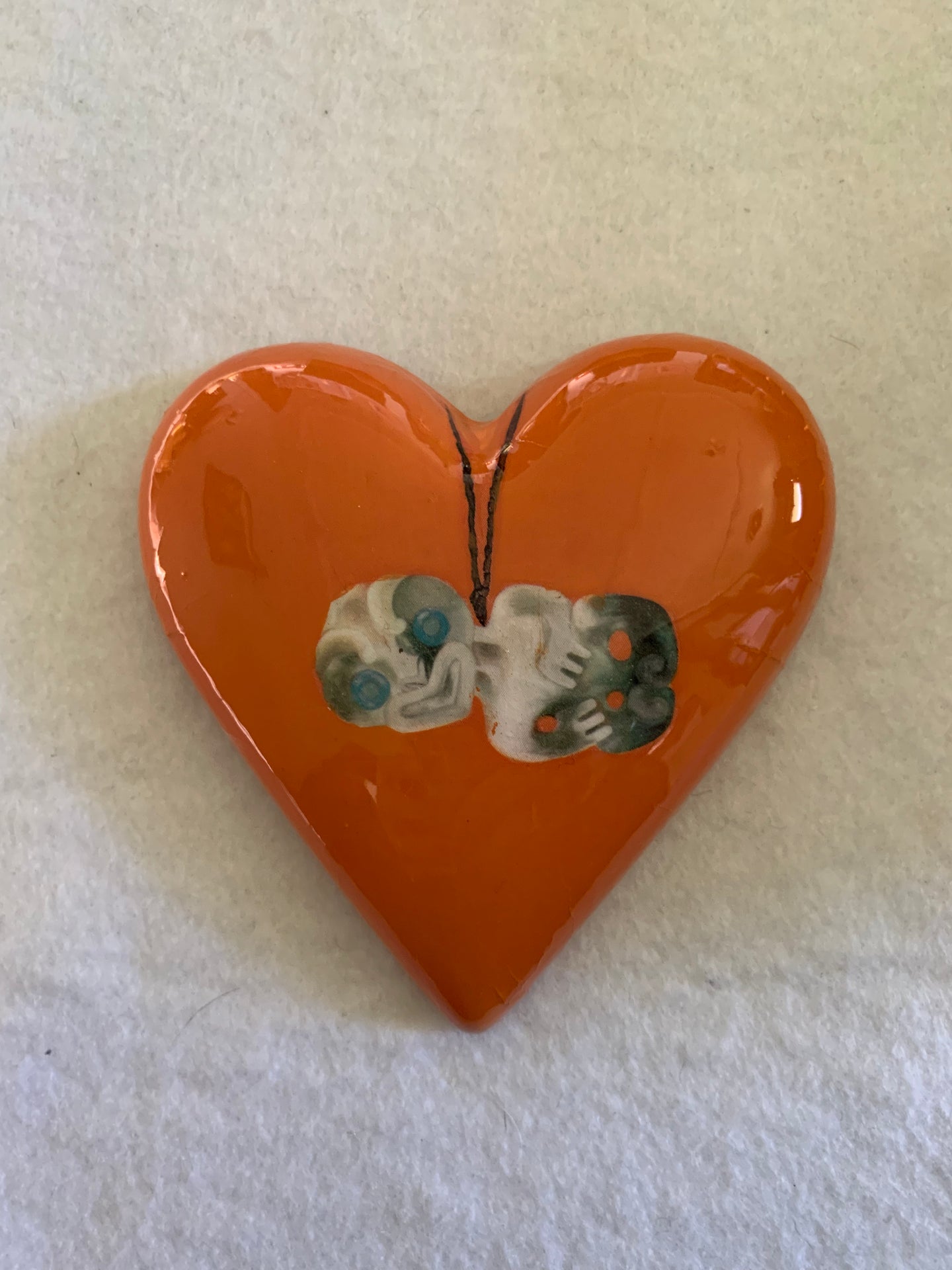 Decoupaged  Hanging Heart