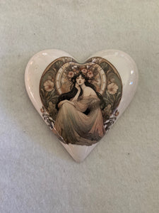 Decoupaged  Hanging Heart