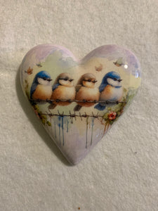Decoupaged  Hanging Heart