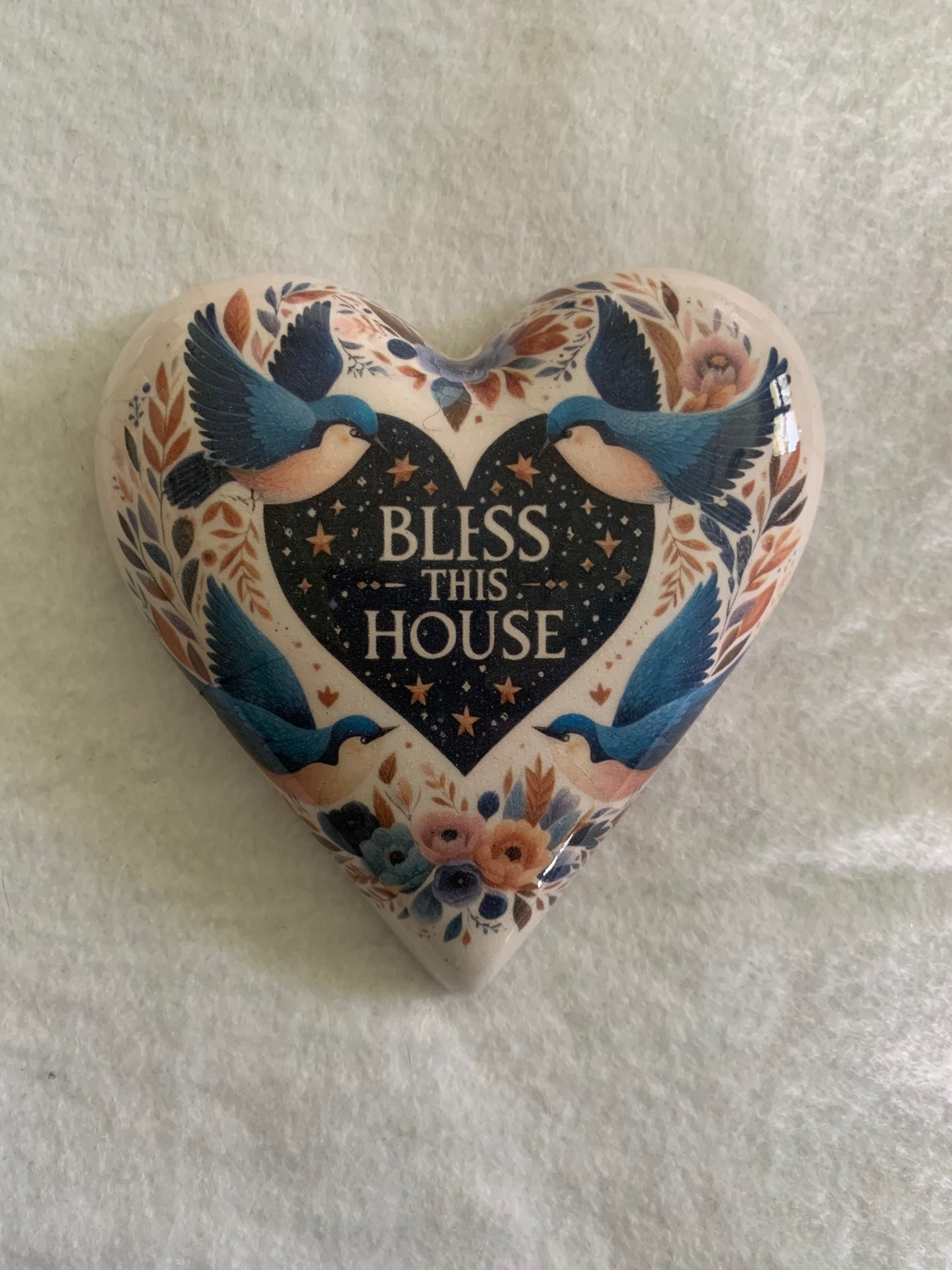 Decoupaged  Hanging Heart