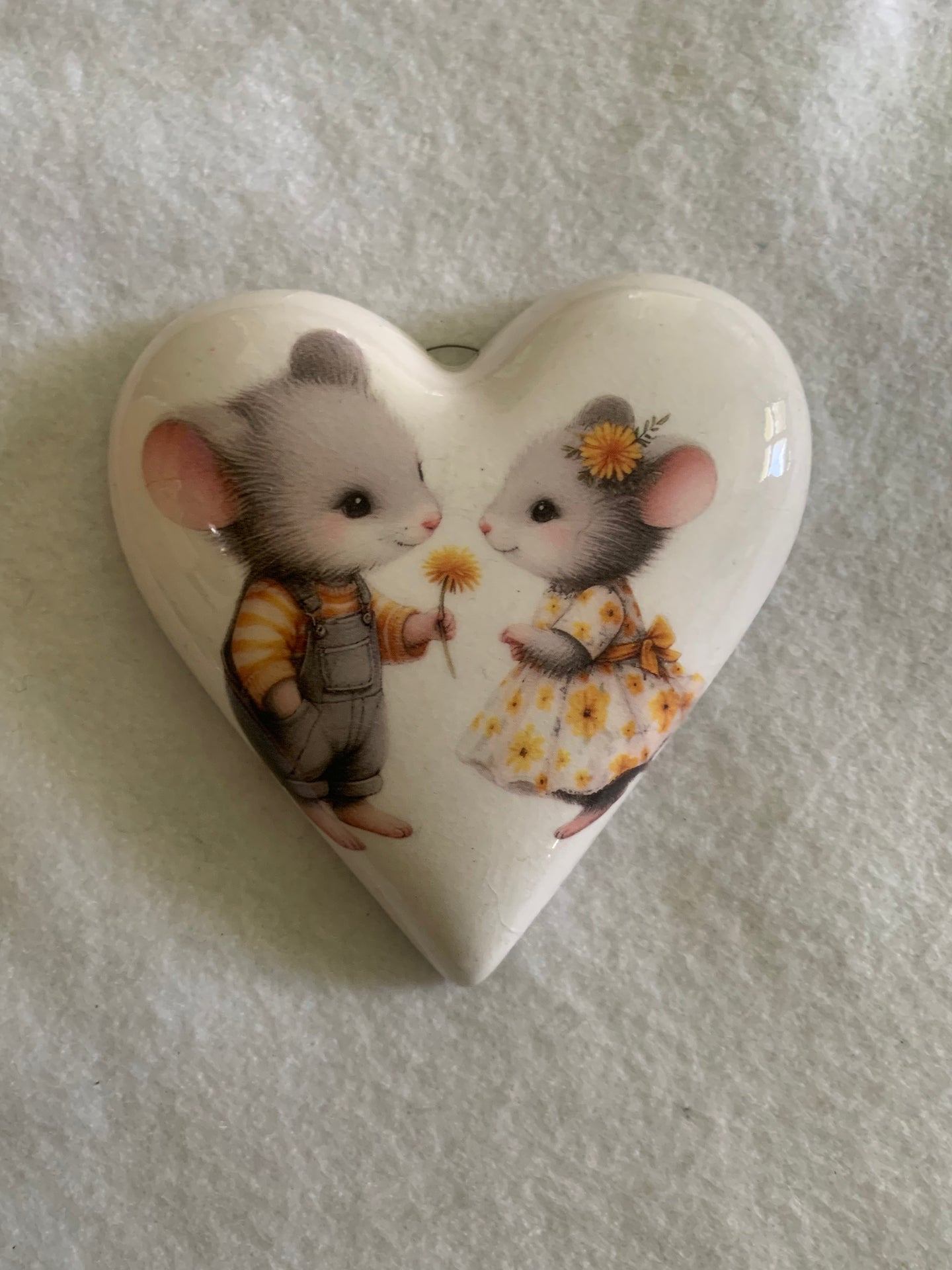 Decoupaged  Hanging Heart