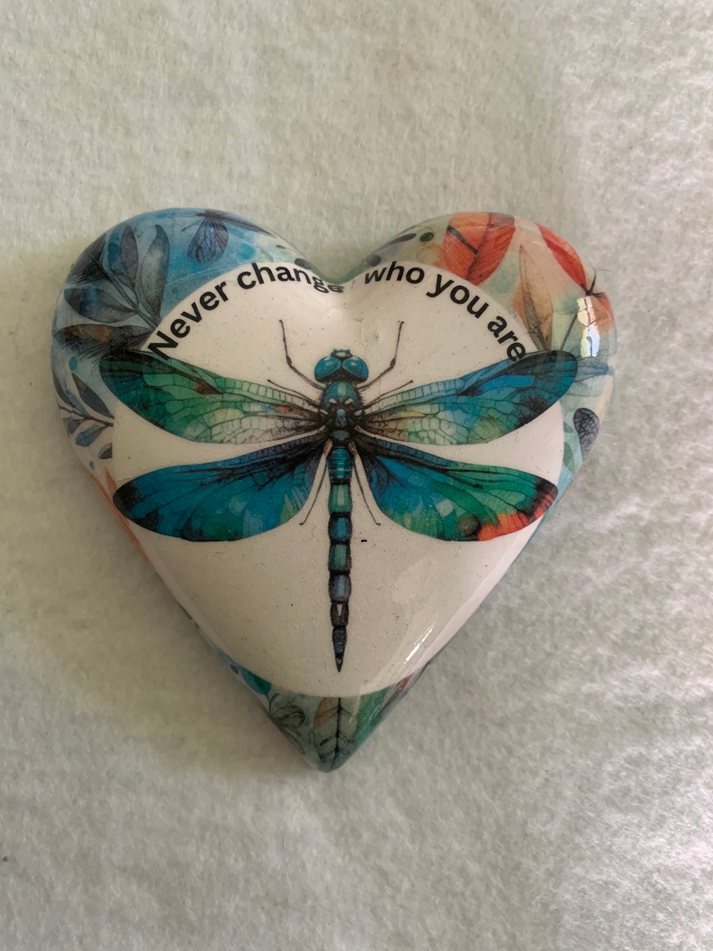 Decoupaged  Hanging Heart