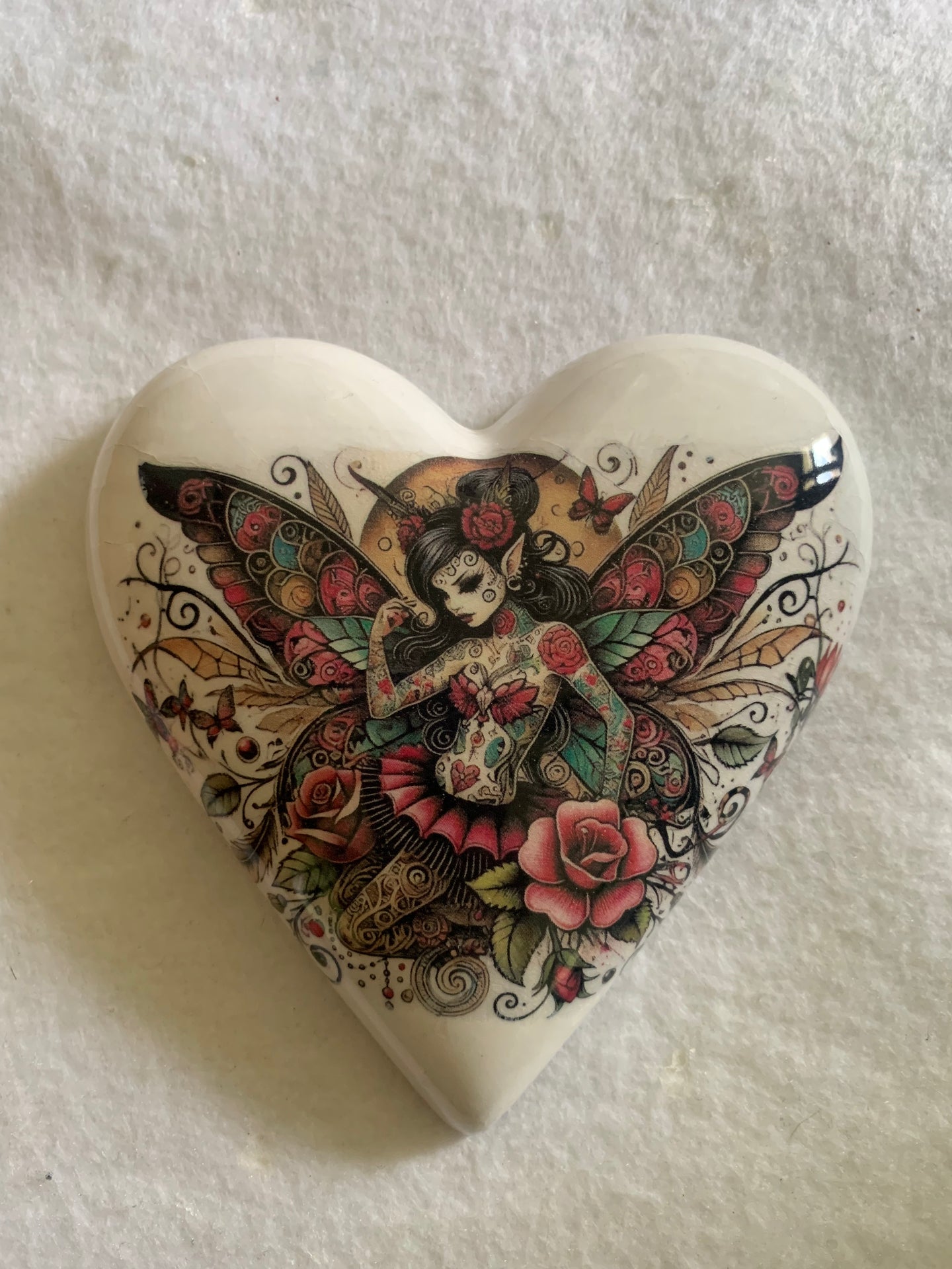 Decoupaged  Hanging Heart