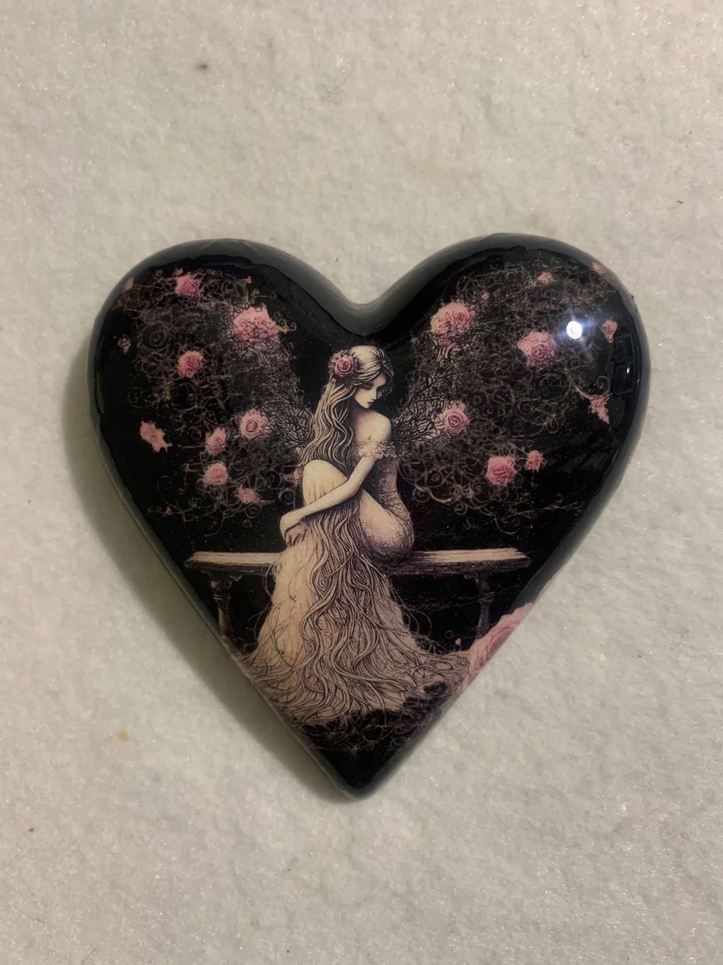 Decoupaged  Hanging Heart