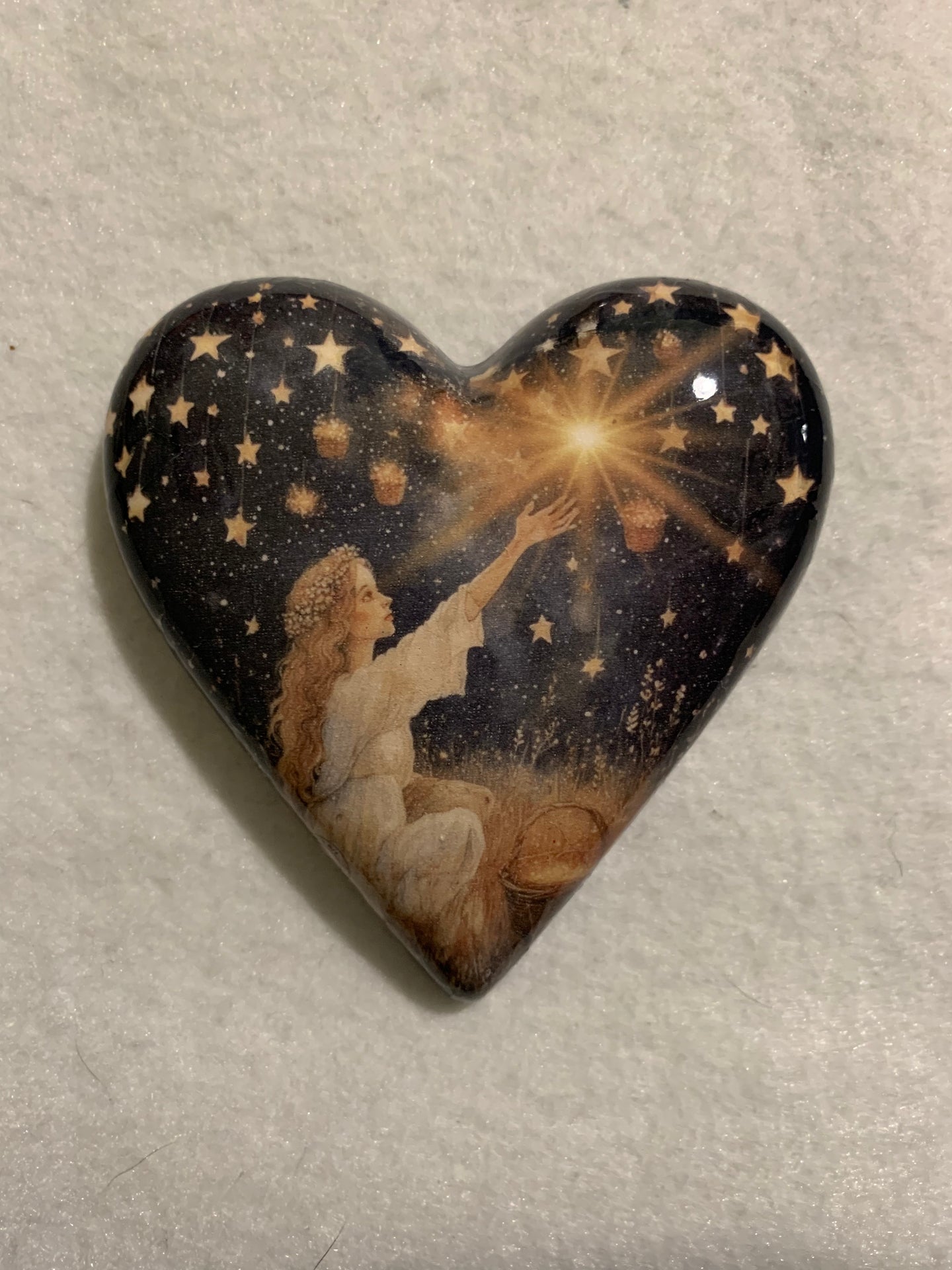 Decoupaged  Hanging Heart