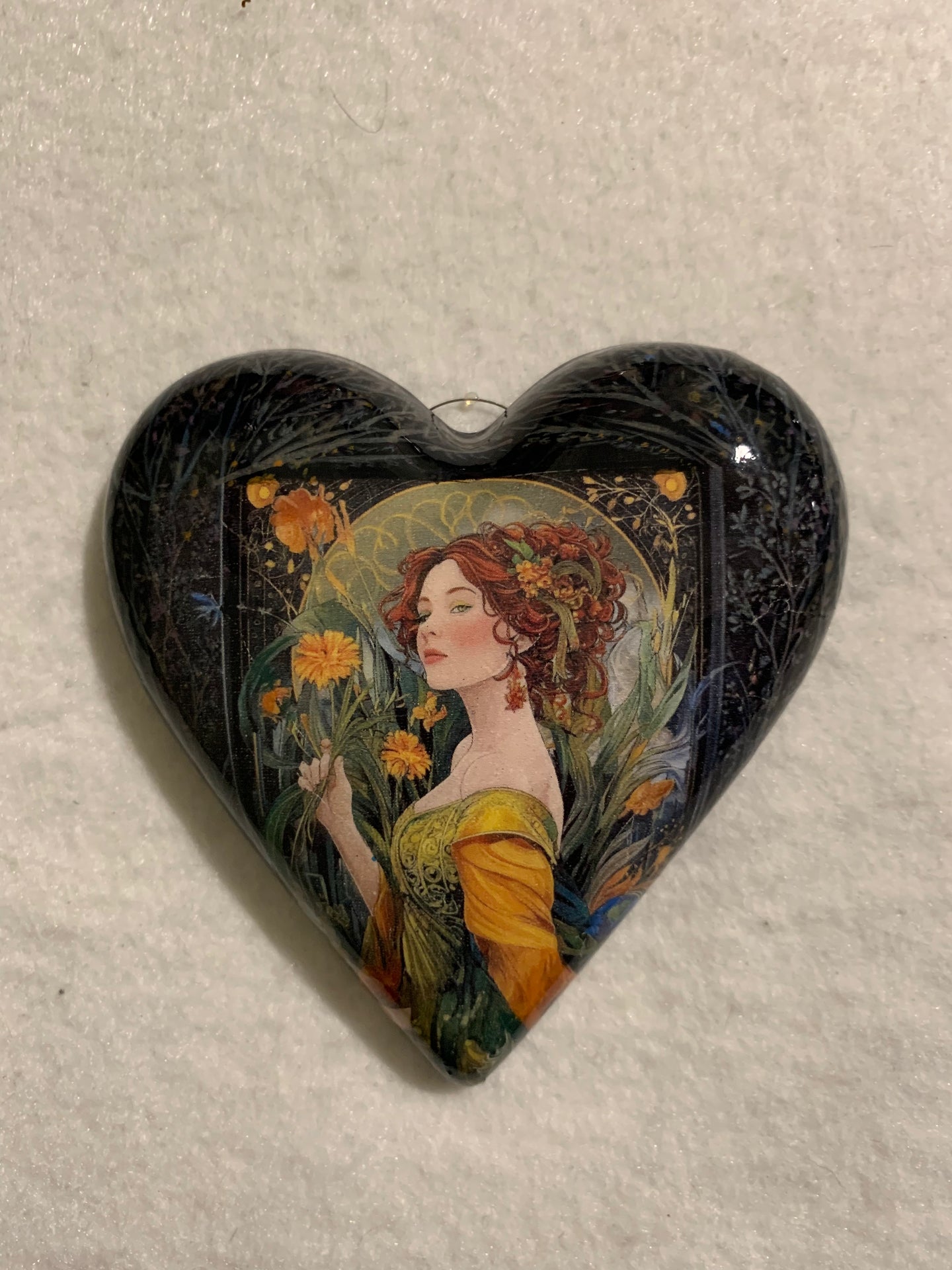 Decoupaged  Hanging Heart