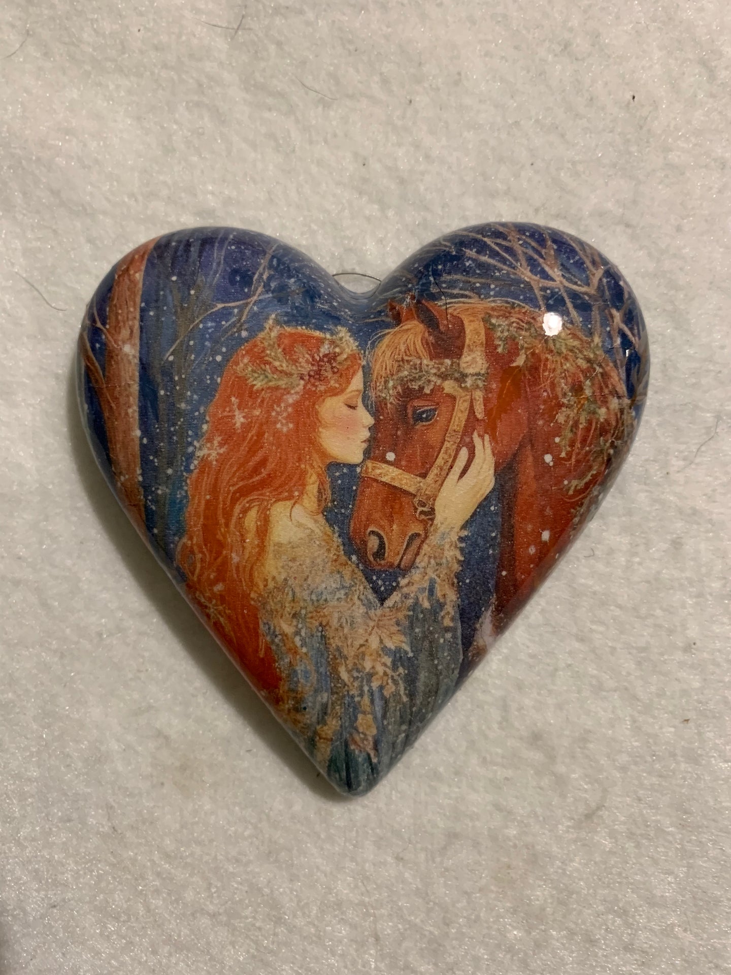 Decoupaged  Hanging Heart