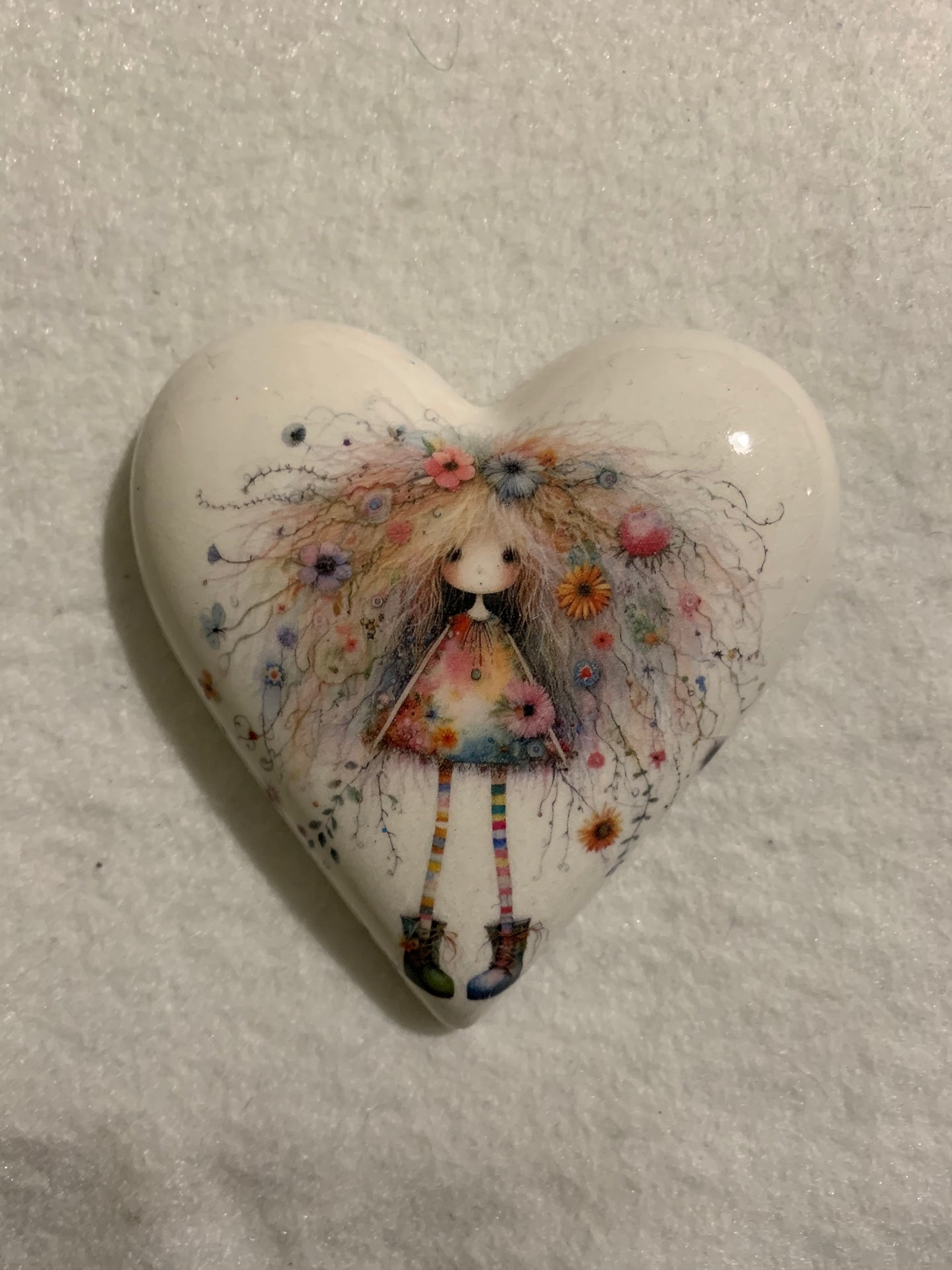 Decoupaged  Hanging Heart