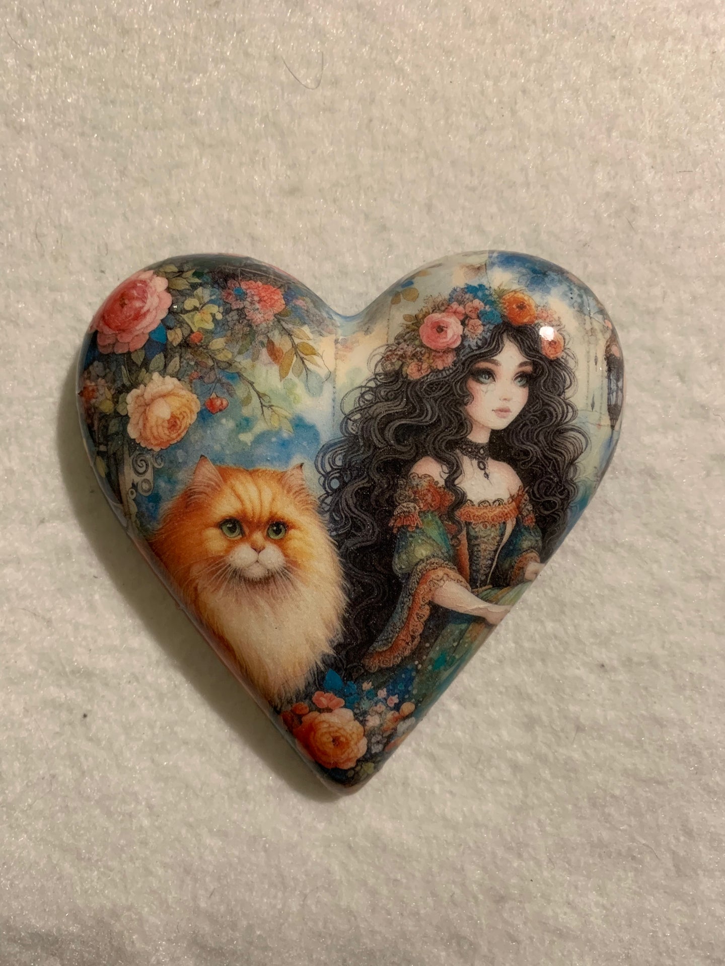 Decoupaged  Hanging Heart