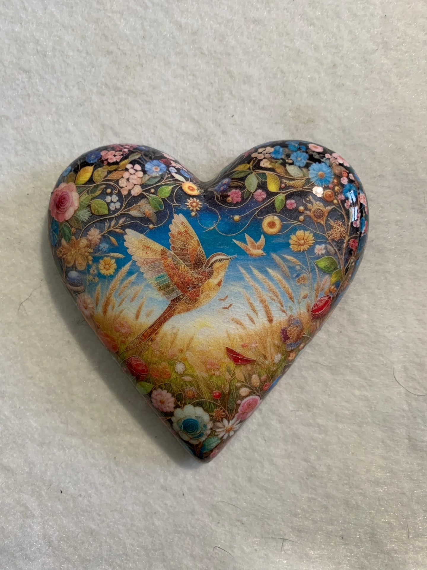 Decoupaged  Hanging Heart