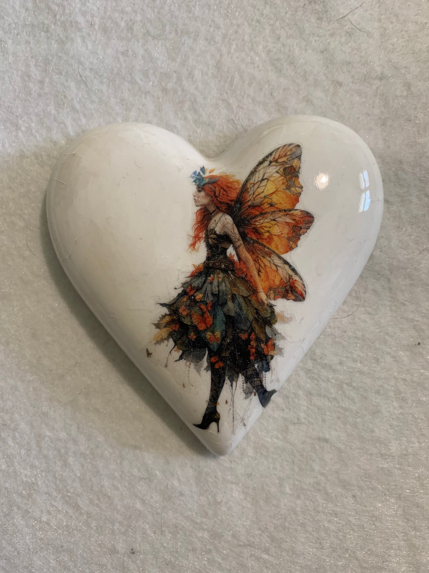 Decoupaged  Hanging Heart