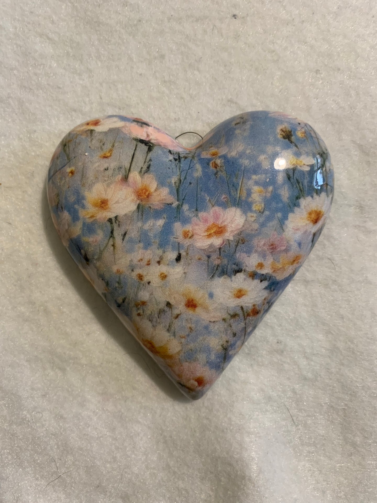 Decoupaged  Hanging Heart