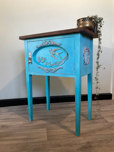 Beautiful Blue Side Table