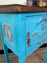 Load image into Gallery viewer, Beautiful Blue Side Table
