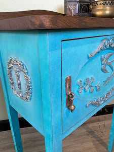 Beautiful Blue Side Table