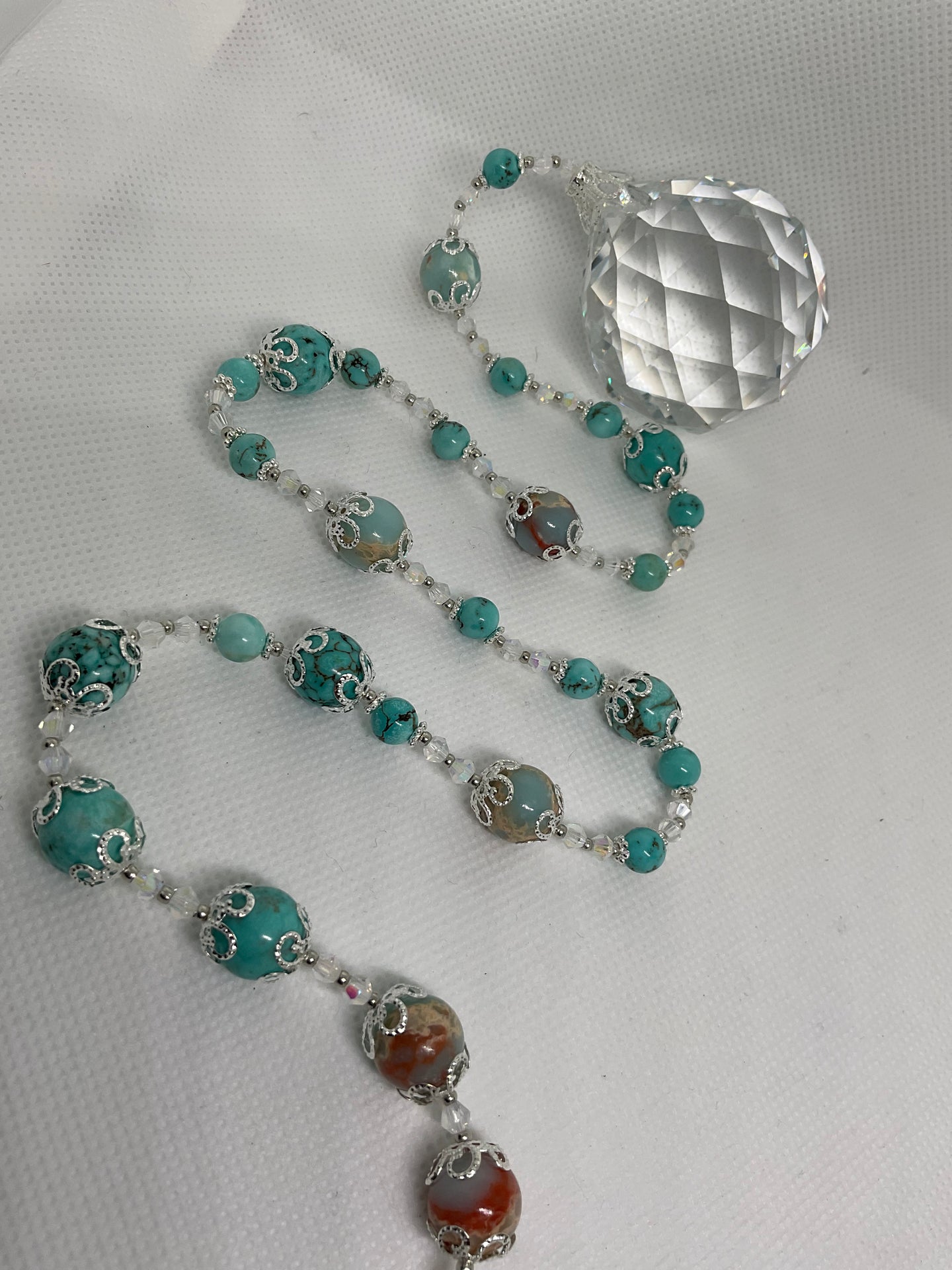 Hanging Crystal-Turquoise