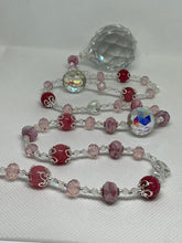 Load image into Gallery viewer, Hanging Crystal-Rhodonite
