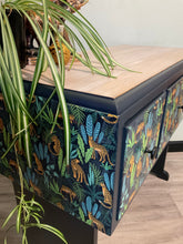 Load image into Gallery viewer, Statement Console Table / Desk – Jungle Print
