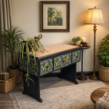 Load image into Gallery viewer, Statement Console Table / Desk – Jungle Print
