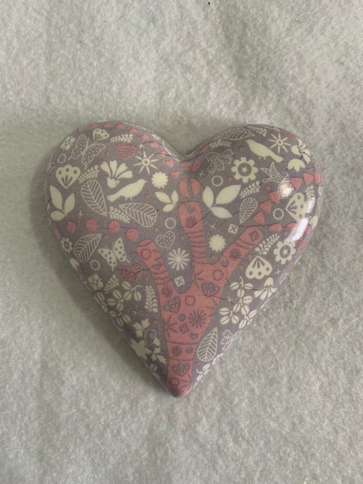 Decoupaged  Hanging Heart