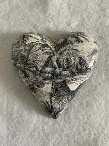 Decoupaged  Hanging Heart