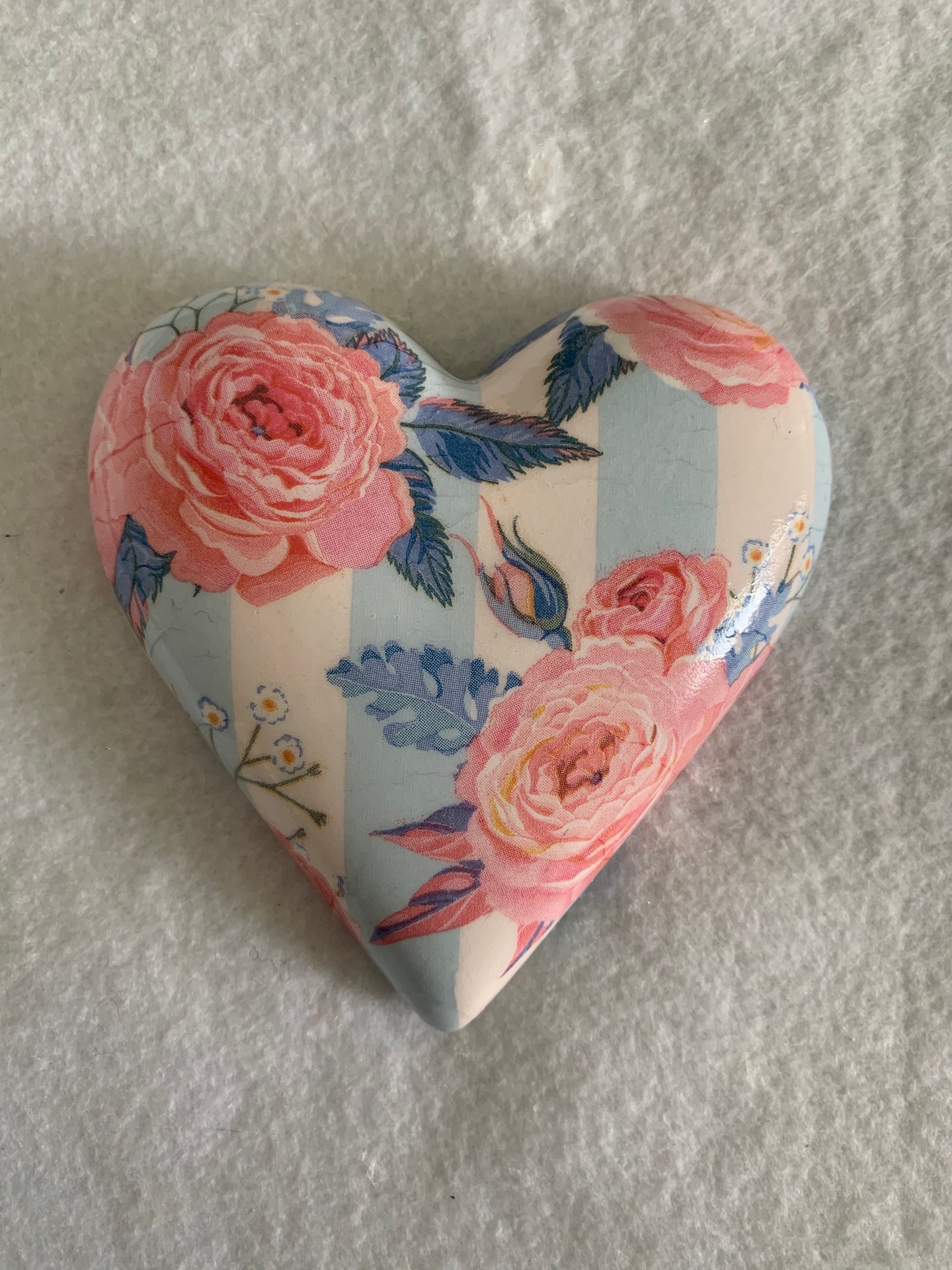 Decoupaged  Hanging Heart